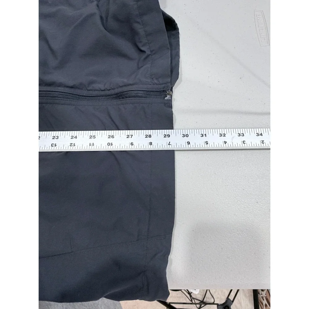 Mountain Hardwear‎ Mens Black Lightweight Full Zip Hooded Windbreaker Jacket L